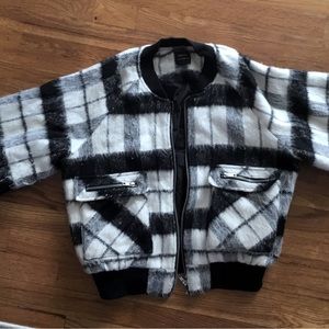Black and white jacket size small